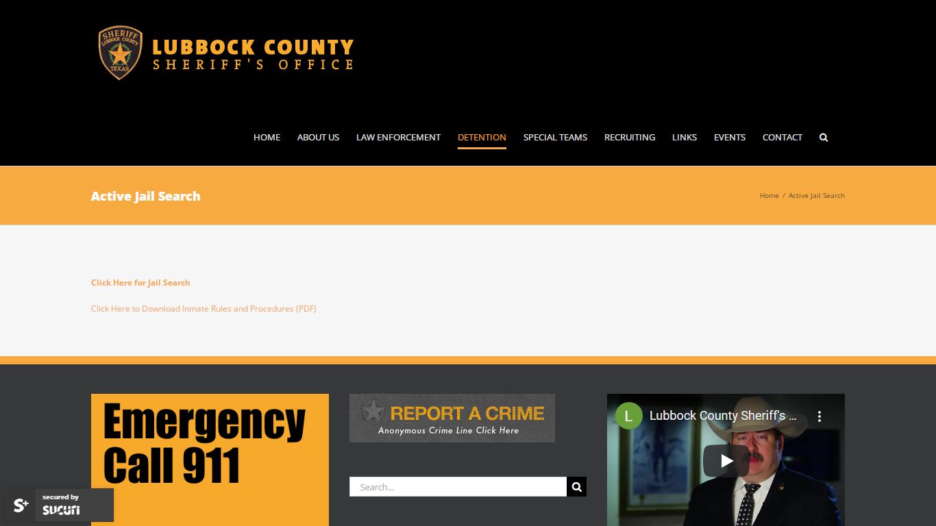 Active Jail Search – Lubbock County Sheriff's Office | Few ...